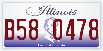 IL license plate B580478