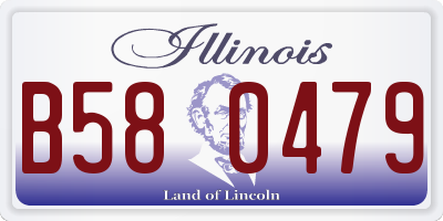 IL license plate B580479