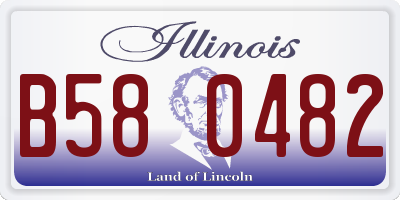 IL license plate B580482