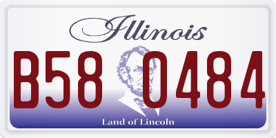 IL license plate B580484