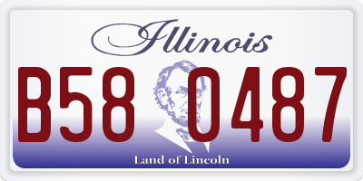 IL license plate B580487