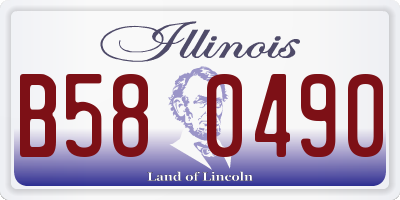 IL license plate B580490