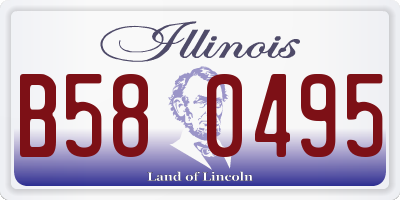 IL license plate B580495