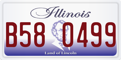 IL license plate B580499