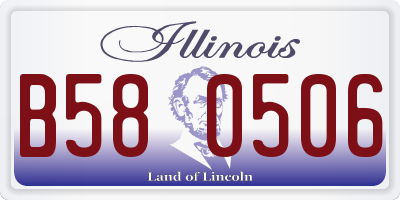 IL license plate B580506