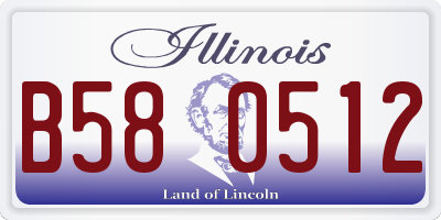IL license plate B580512