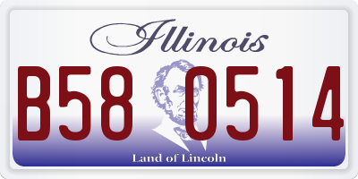 IL license plate B580514