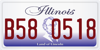 IL license plate B580518