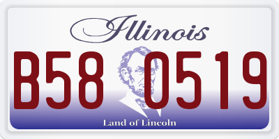 IL license plate B580519