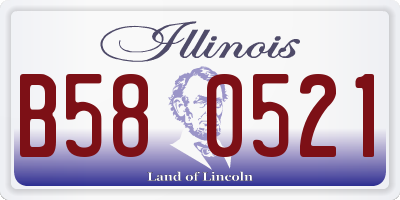 IL license plate B580521