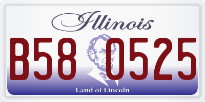 IL license plate B580525