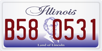 IL license plate B580531
