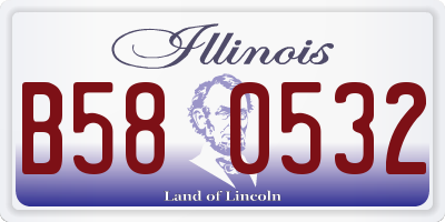 IL license plate B580532