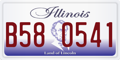 IL license plate B580541