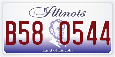IL license plate B580544