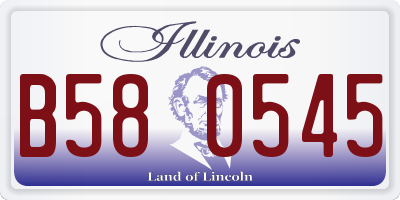 IL license plate B580545