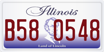 IL license plate B580548