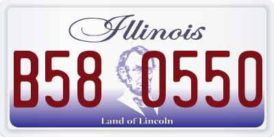 IL license plate B580550