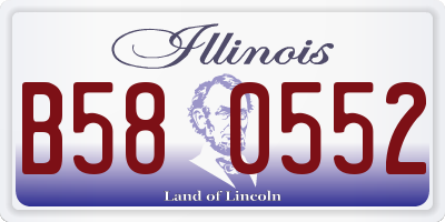 IL license plate B580552