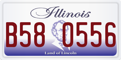 IL license plate B580556