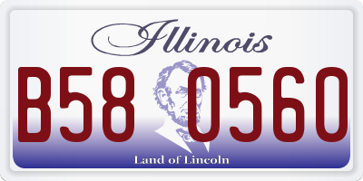 IL license plate B580560