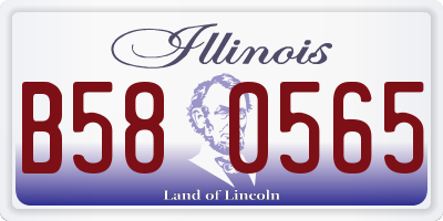 IL license plate B580565