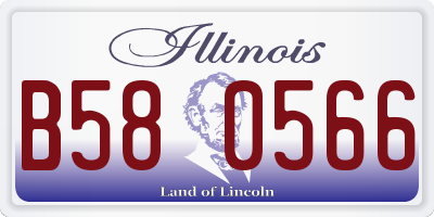 IL license plate B580566