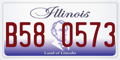 IL license plate B580573