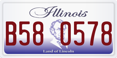 IL license plate B580578