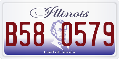 IL license plate B580579