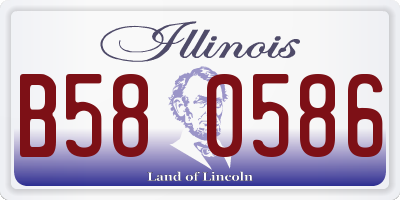 IL license plate B580586
