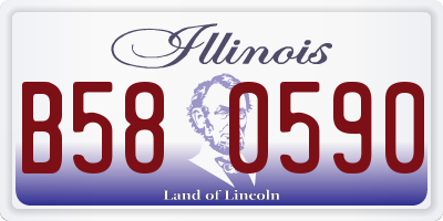 IL license plate B580590