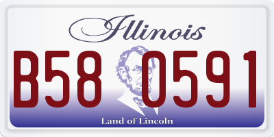 IL license plate B580591