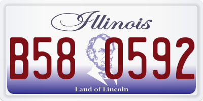 IL license plate B580592