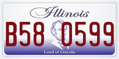 IL license plate B580599