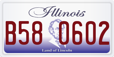 IL license plate B580602