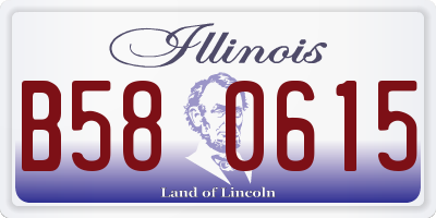 IL license plate B580615