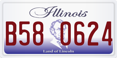 IL license plate B580624