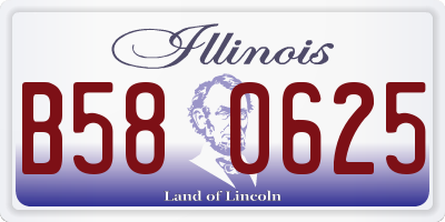 IL license plate B580625