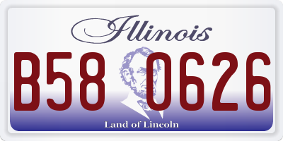 IL license plate B580626