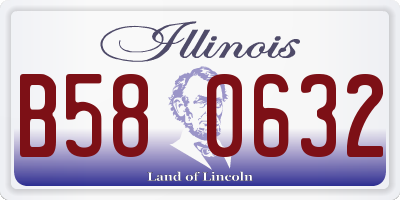 IL license plate B580632