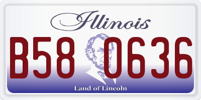IL license plate B580636