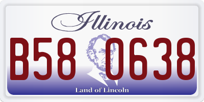 IL license plate B580638