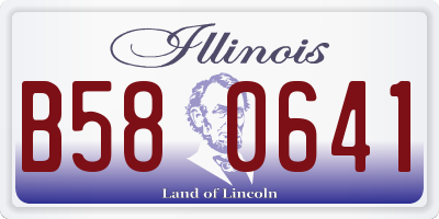 IL license plate B580641