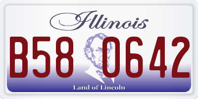 IL license plate B580642
