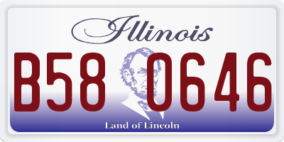IL license plate B580646
