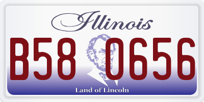 IL license plate B580656