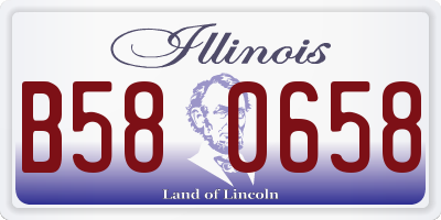 IL license plate B580658