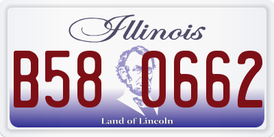 IL license plate B580662