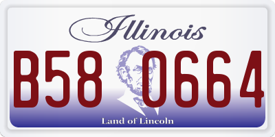 IL license plate B580664
